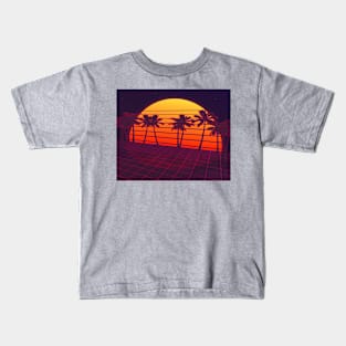 Outrun Sunset Kids T-Shirt